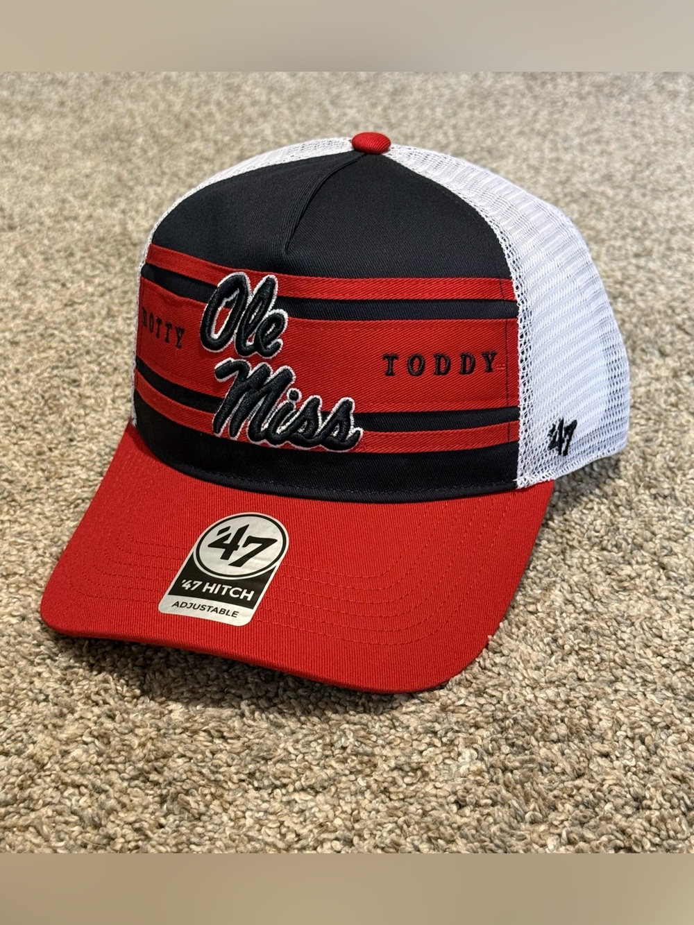 '47 brand Ole Miss Rebels Hitch adjustable trucker hat